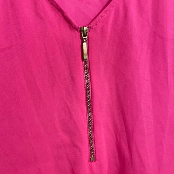 Express bright neon pink satiny blouse, size S - Picture 5 of 7